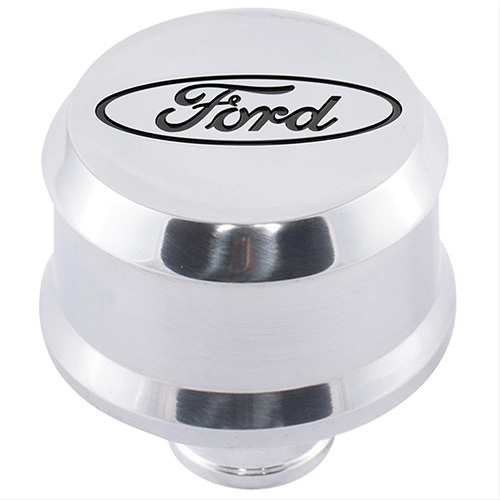 [FRD302-438] Ford - Valve Cover Breather W/ Slant Edge Alm Polished