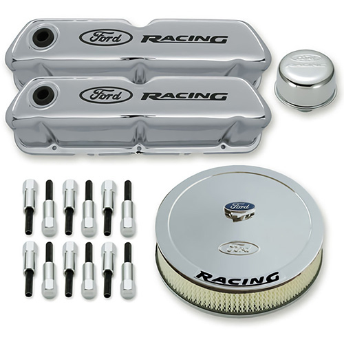 [FRD302-510] Ford - Engine Dress Up Kit Chrome w/Ford Racing Log