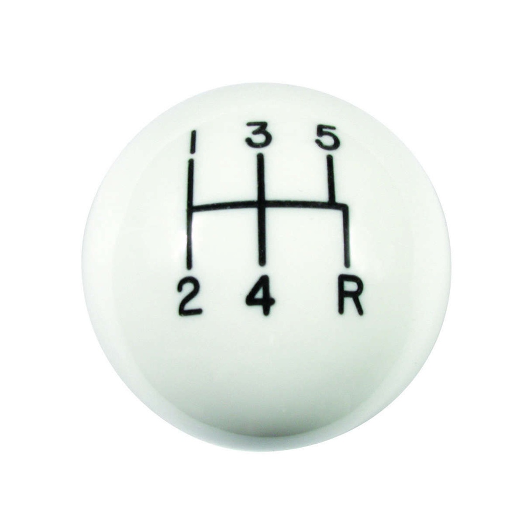 [HUR163-0014] Hurst - Mustang 5-Speed White Classic Shift Knob