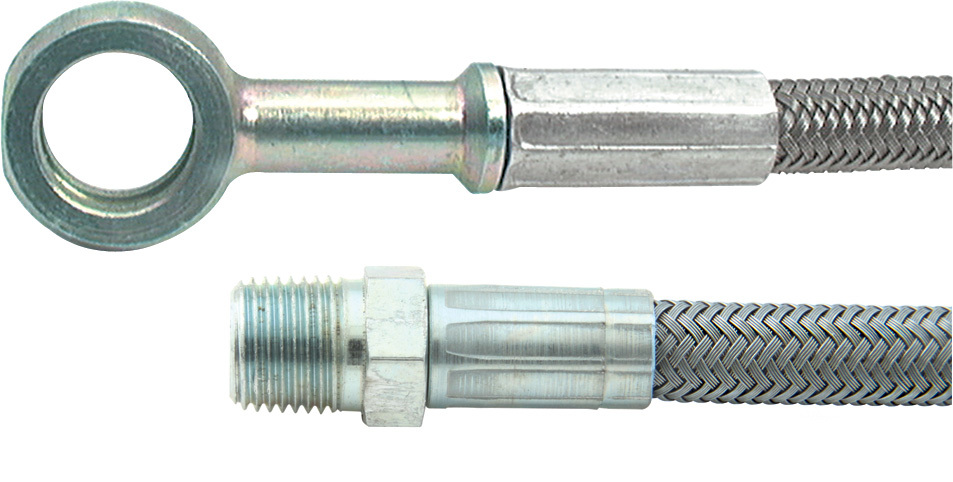 Allstar Performance - 24in #4 Line 1/8in NPT to 10mm Banjo