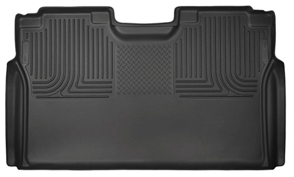 [HSK19371] Husky Liners - 15- Ford F150 Supercrew Rear Floor Liners Black