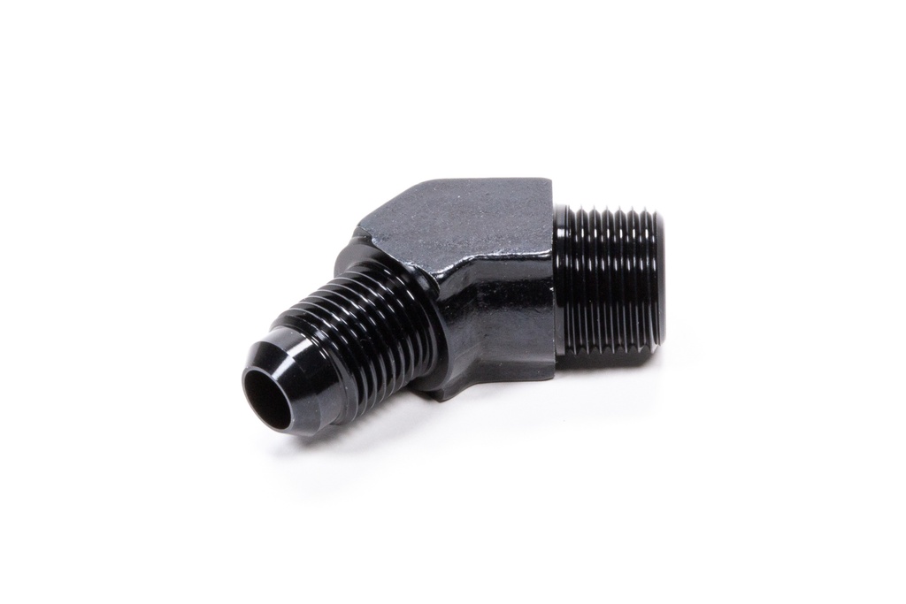 [FRG482366-BL] Fragola - 45 Deg Adapter Fitting #6 x 3/8 Mpt Black