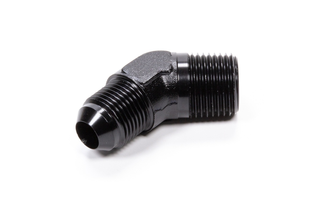 [FRG482388-BL] Fragola - 45 Deg Adapter Fitting #8 x 1/2 Mpt Black
