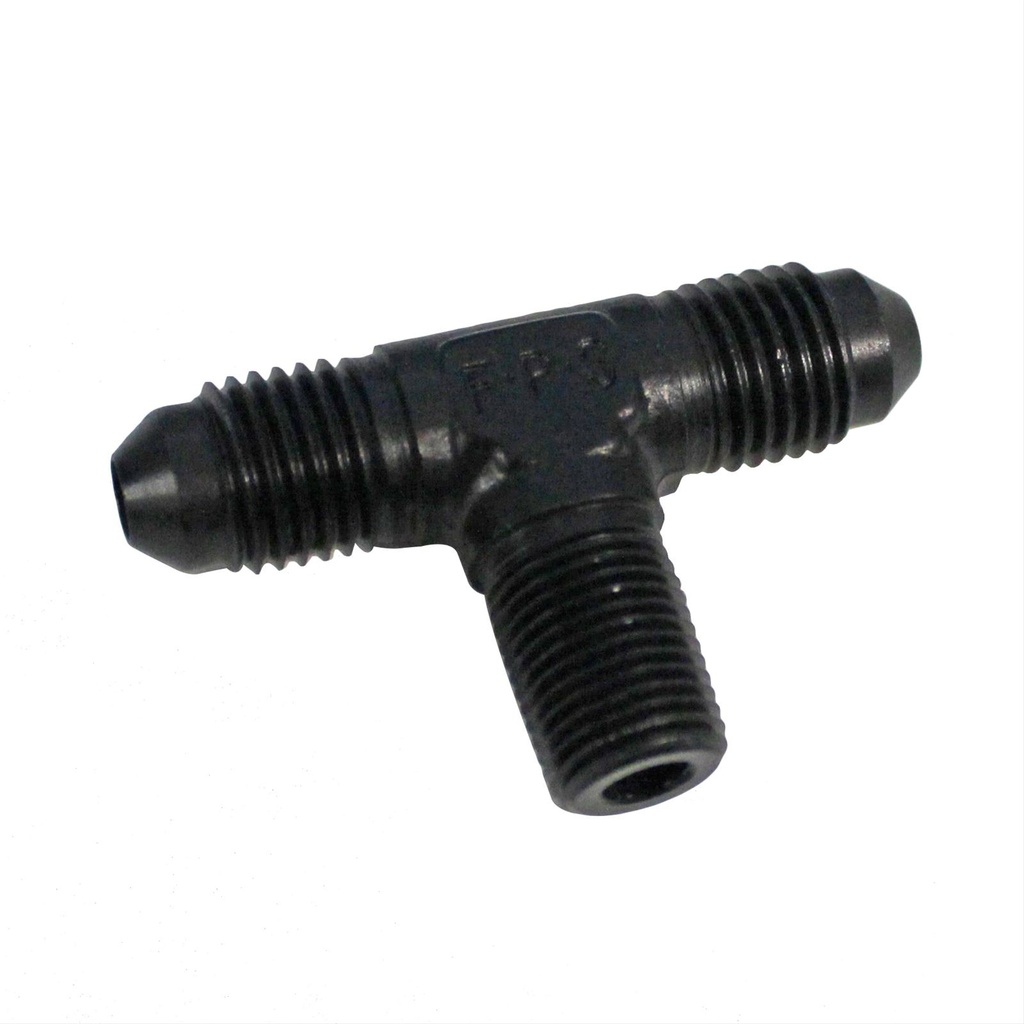 [FRG482504-BL] Fragola - 4an Tee 1/8 Mpt On The Side - Black
