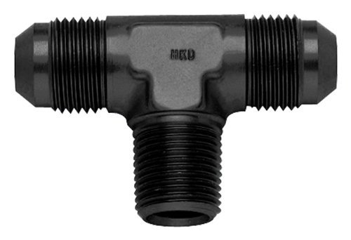 [FRG482610-BL] Fragola - 10An To 1/2 Mpt On-Run Tee Fitting Black