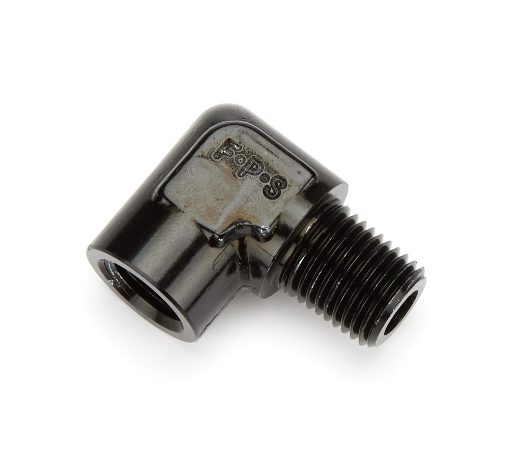 [FRG491402-BL] Fragola - 1/4 Npt 90-Deg Fitting Male/Female - Black