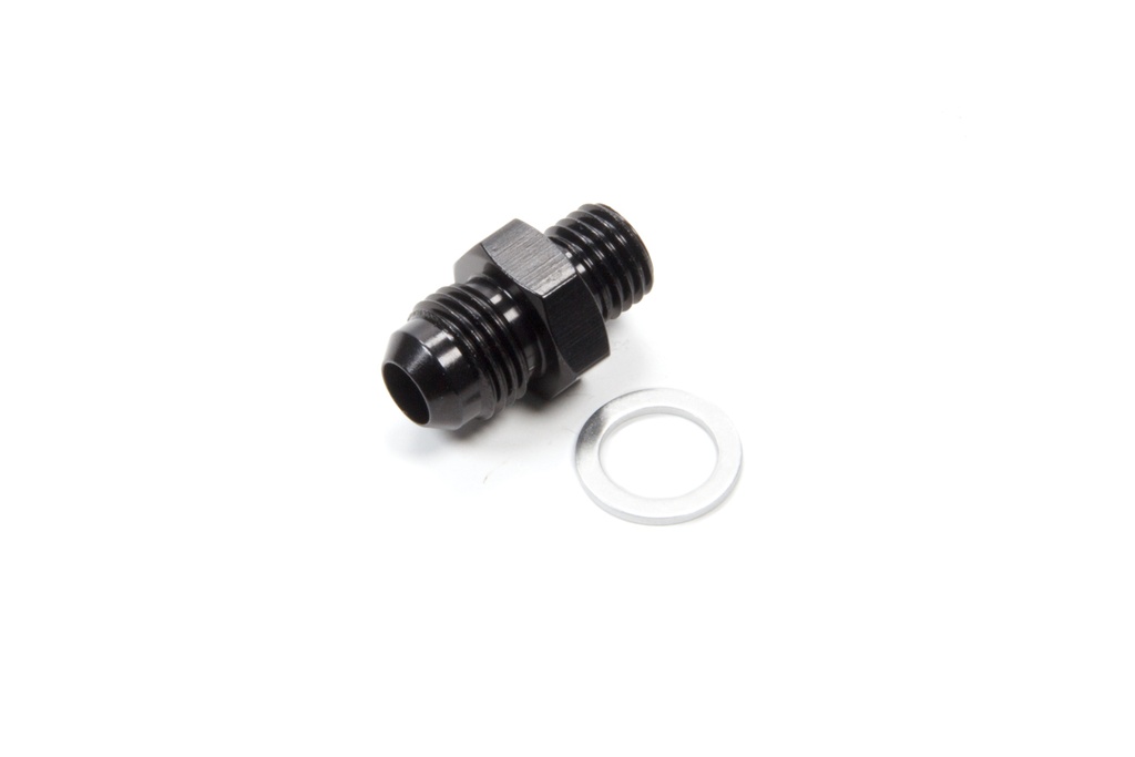 [FRG491953-BL] Fragola - #6 X12mm X 1.5 Adapter Fitting - Black