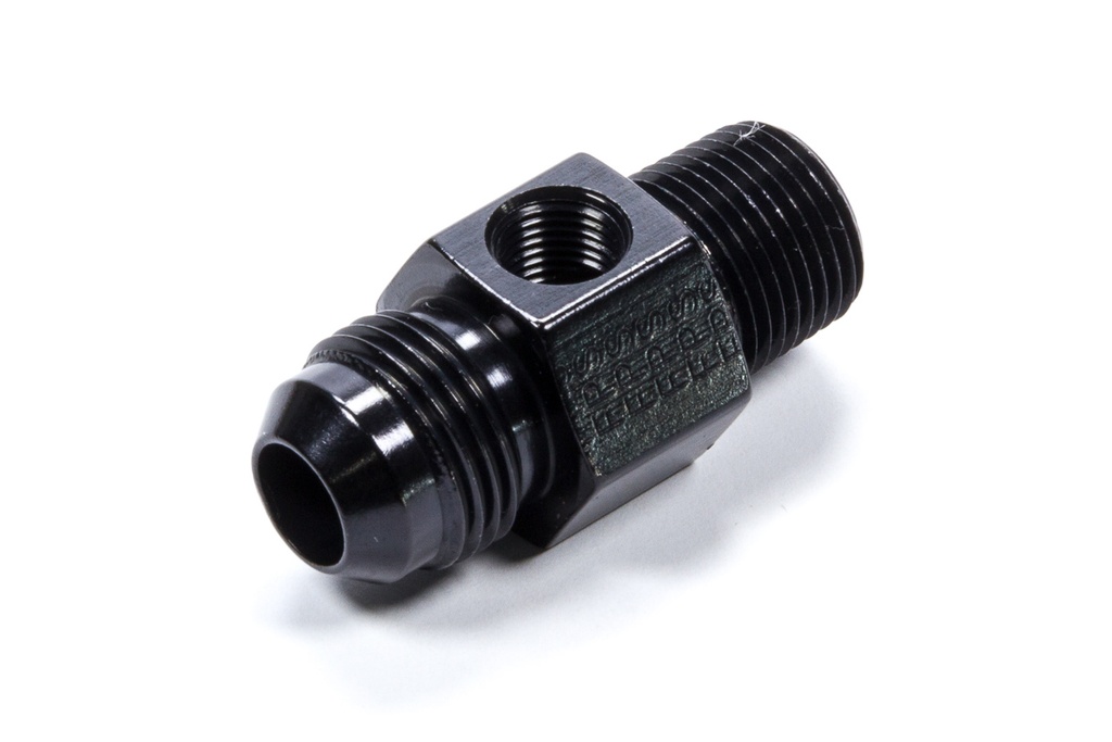 [FRG495004-BL] Fragola - #8 X 3/8MPT Inline Gauge Adapter Fitting Black