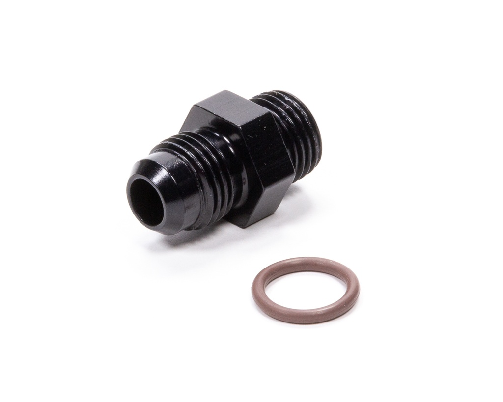 [FRG495100-BL] Fragola - #6 X 9/16-18 (#6) Radius O-Ring Fitting Black
