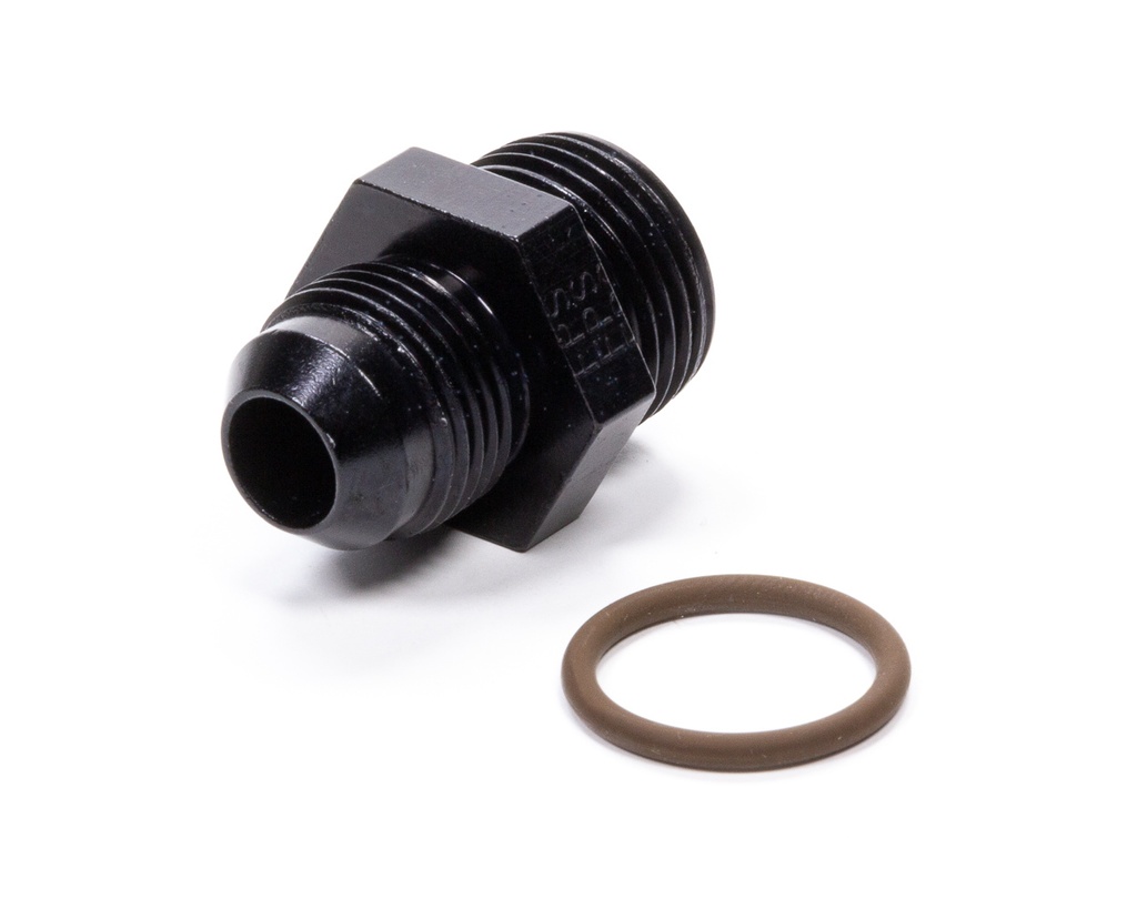 [FRG495104-BL] Fragola - #8 X 7/8-14 (#10) Radius O-Ring Fitting Black