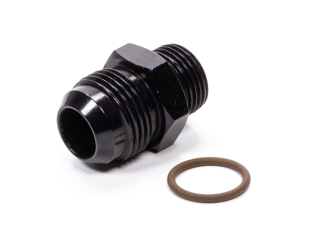 [FRG495108-BL] Fragola - #12 X 7/8-14 (#10)Radius O-Ring Fitting Black