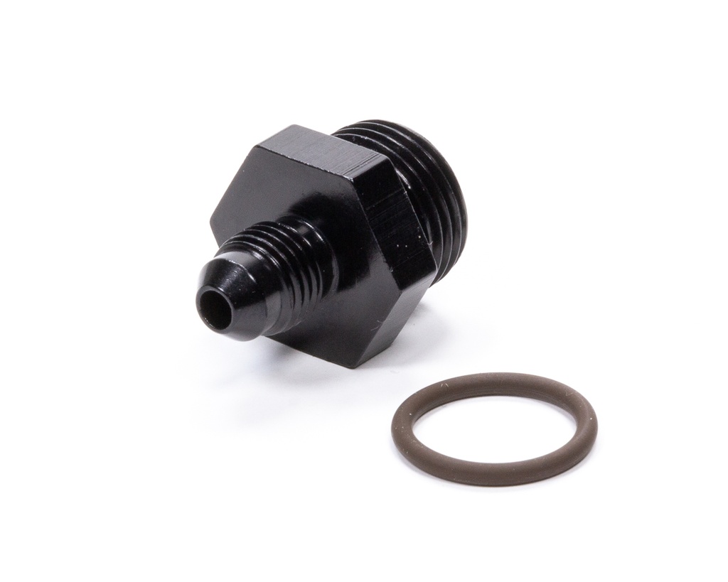 [FRG495111-BL] Fragola - #4 X 3/4-16 (#8) Radius O-Ring Fitting Black