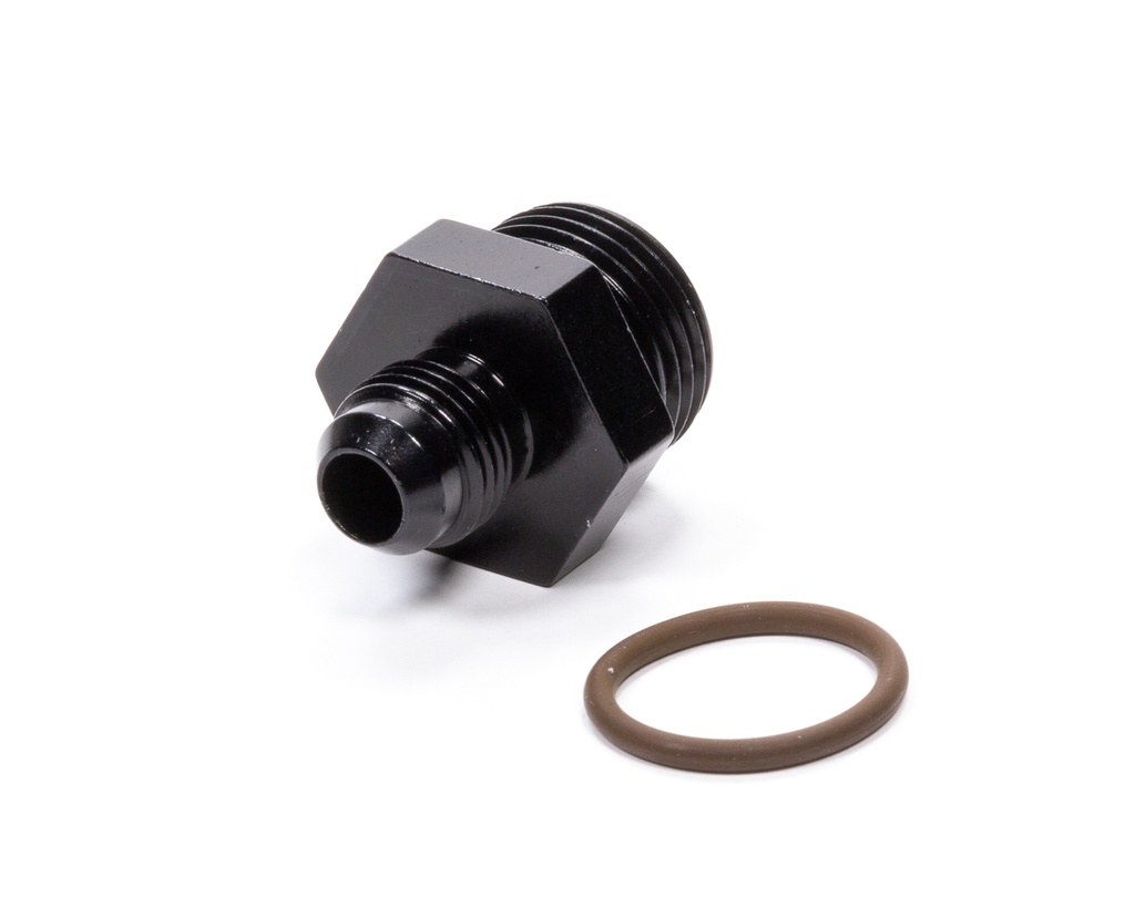 [FRG495113-BL] Fragola - #6 X 7/8-14 (#10) Radius O-Ring Fitting Black