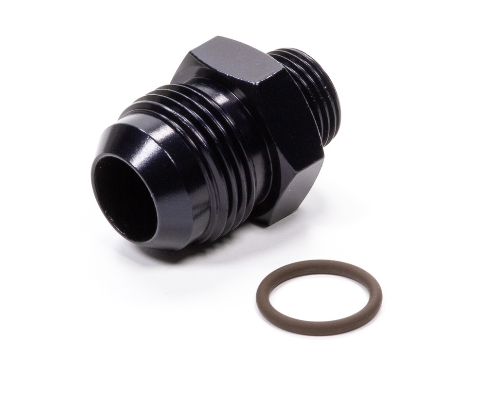 [FRG495122-BL] Fragola - #12 X 3/4-16 (#8) Radius O-Ring Fitting Black