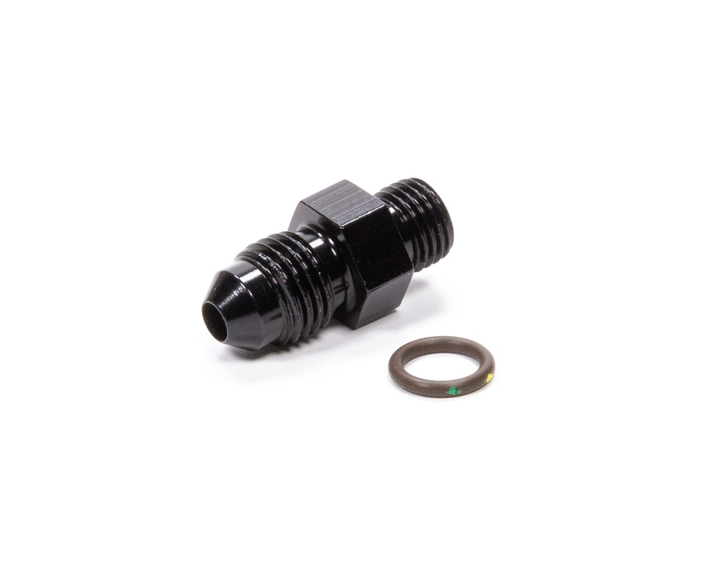 [FRG495124-BL] Fragola - #4 X 3/8-24 (#3) Radius O-Ring Fitting Black