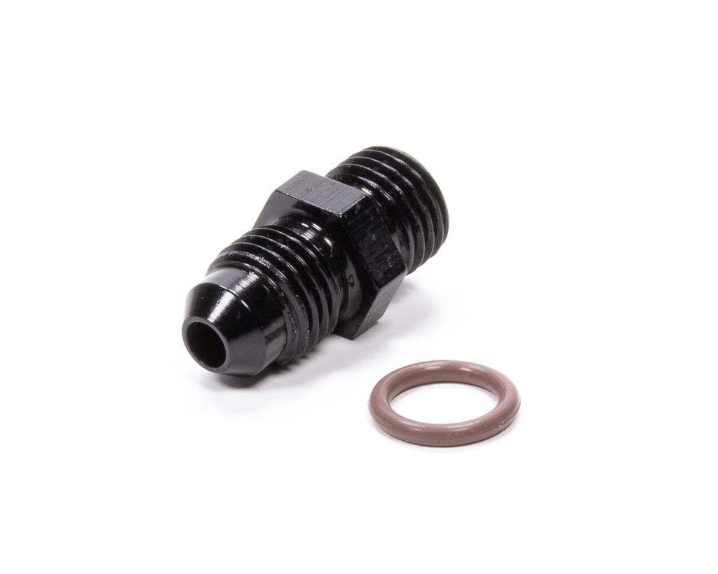 [FRG495125-BL] Fragola - #4 X 7/16-20 (#4) Radius O-Ring Fitting Black