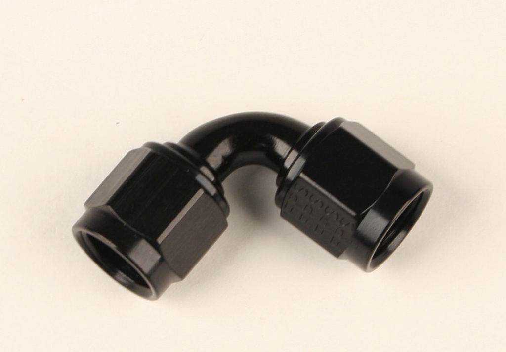 [FRG496320-BL] Fragola - #12 Female 90 Degree Coupler Fitting Black