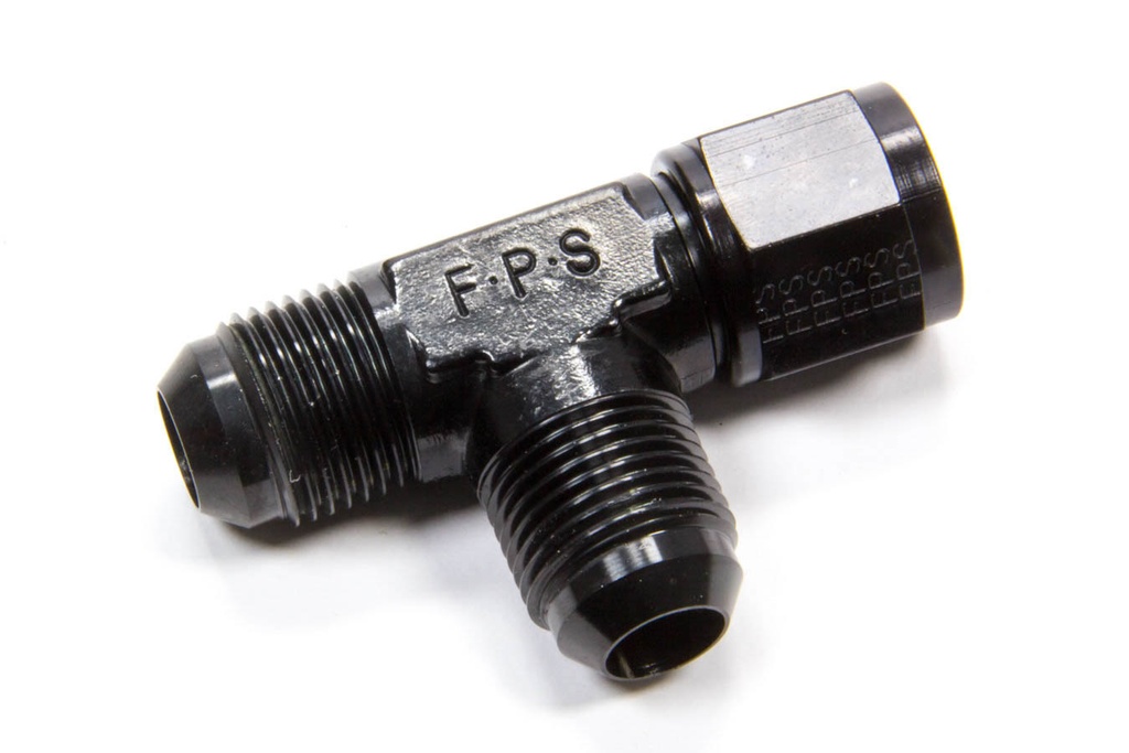[FRG498305-BL] Fragola - #10 Female T-Swivel On Run Fitting Black