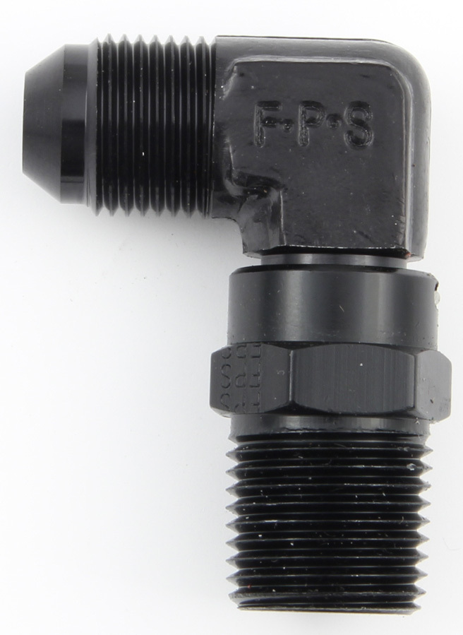 [FRG499166-BL] Fragola - #6 X 3/8 Mpt 90 Deg Swivel Adapter Black