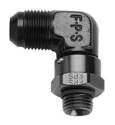 [FRG499213-BL] Fragola - #12 X 7/8-14 (10)90 Degr Swivel Fitting Black