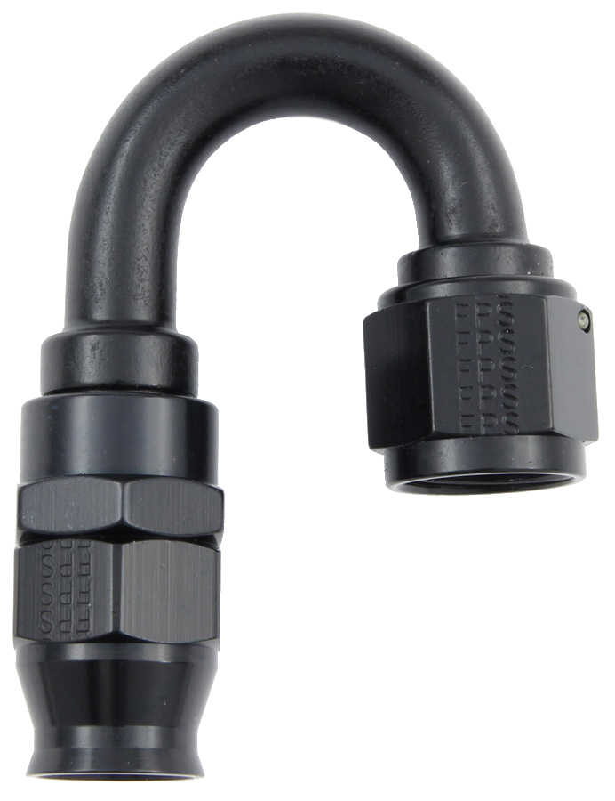 [FRG681806-BL] Fragola - Hose Fitting #6 180 Deg Ptfe Black