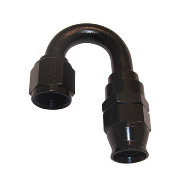 [FRG681812-BL] Fragola - Hose Fitting #12 180 Deg Ptfe Black