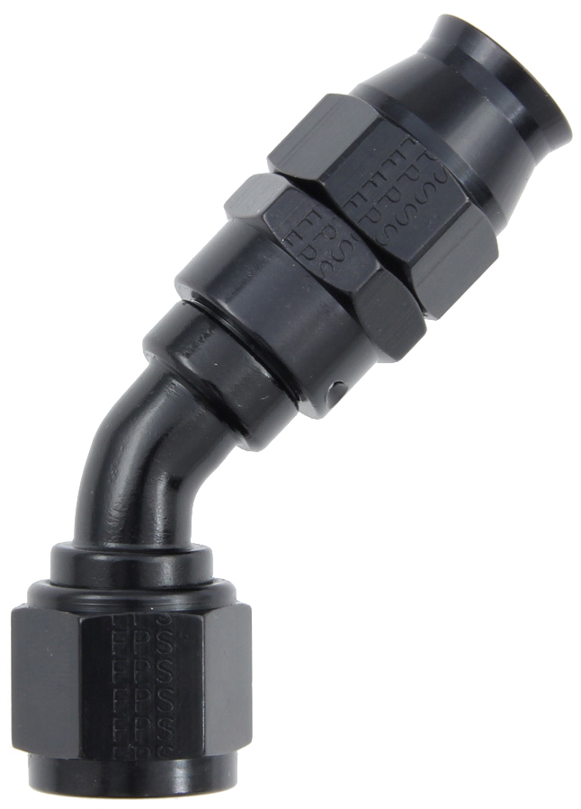 [FRG684508-BL] Fragola - Hose Fitting #8 45 Deg Ptfe Black