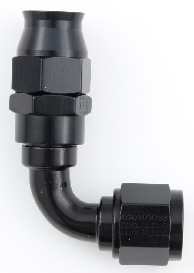 [FRG689008-BL] Fragola - Hose Fitting #8 90 Deg Ptfe Black