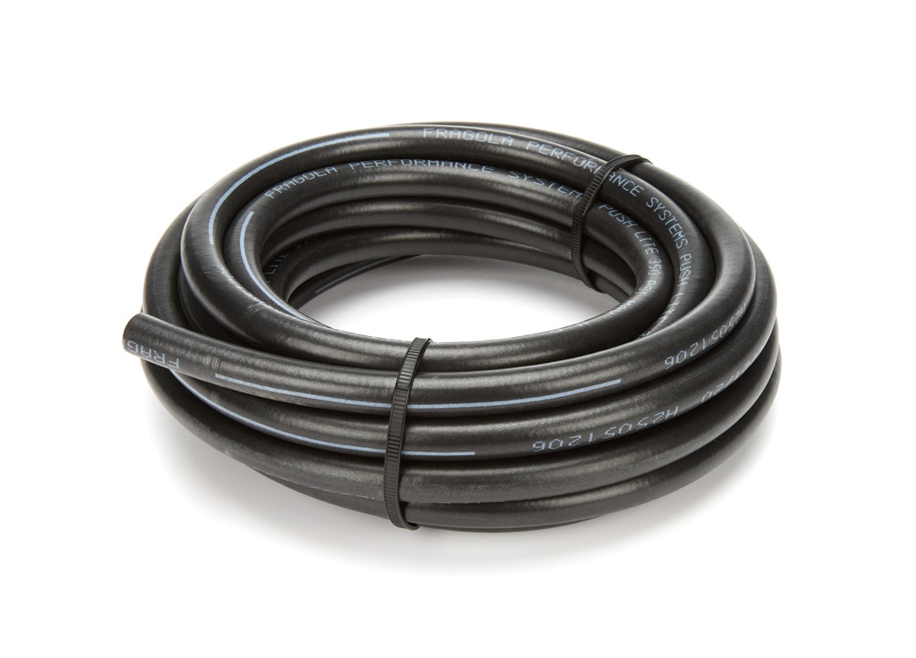 [FRG831504] Fragola - #4 Push-Lite Hose 15ft Hi-Temp - Black