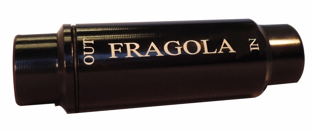 [FRG960001-BL] Fragola - Fuel Filter W/40 Micron Element #6 In/Out Black