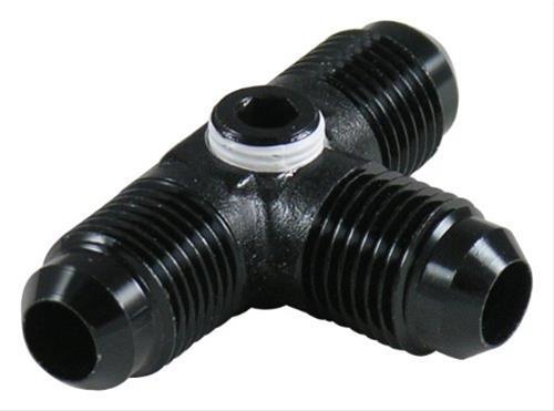 [FRG997406-BL] Fragola - 6an Male Tee Fitting W/ 1/8 Fpt Port Black