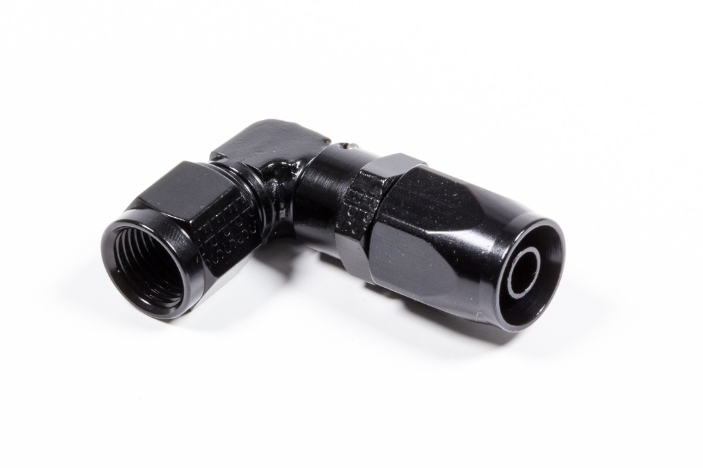 [FRG109106-BL] Fragola - #6 X 90 Low Profile Forged Hose End Black