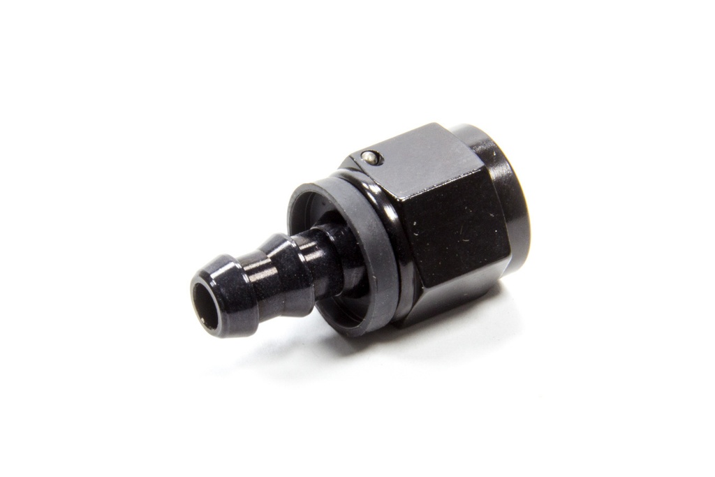 [FRG200107-BL] Fragola - Hose Fitting Push Lock #8 Str. To #6 Hose Black