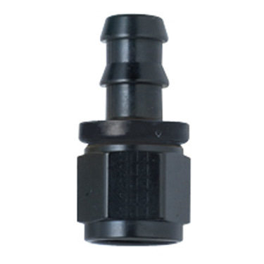 [FRG200120-BL] Fragola - Hose Fitting #20 Str Push Lock Black