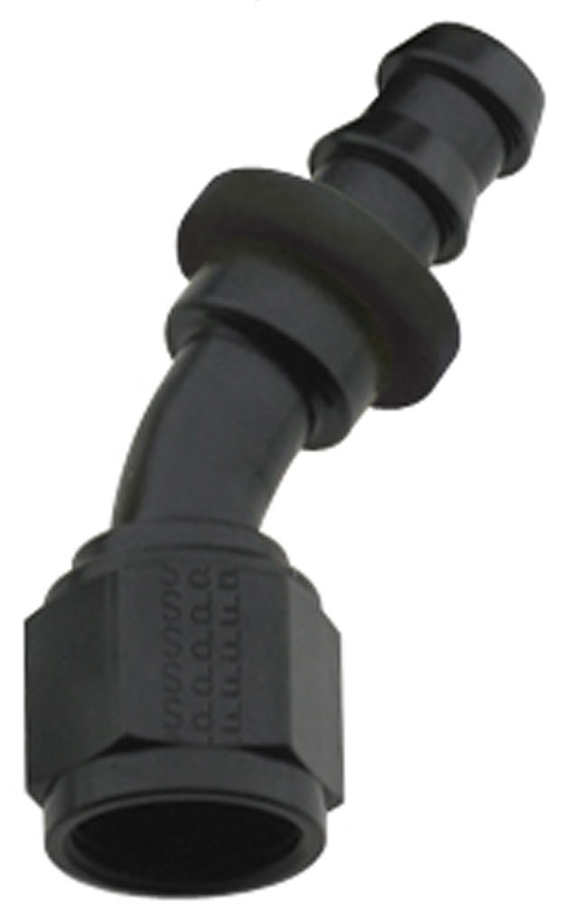 [FRG203008-BL] Fragola - Hose Fitting #8 30 Deg Push Lock Black