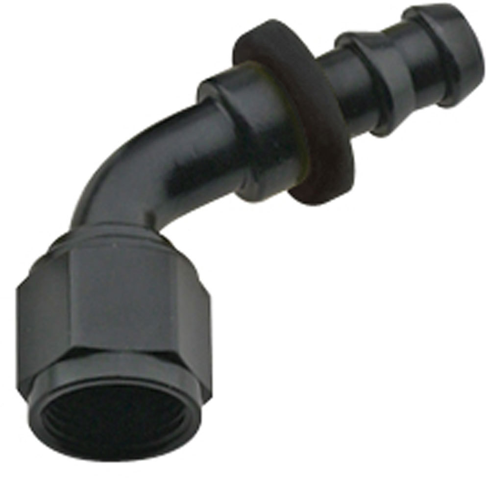 [FRG206012-BL] Fragola - Hose Fitting #12 60 Deg Push Lock Black