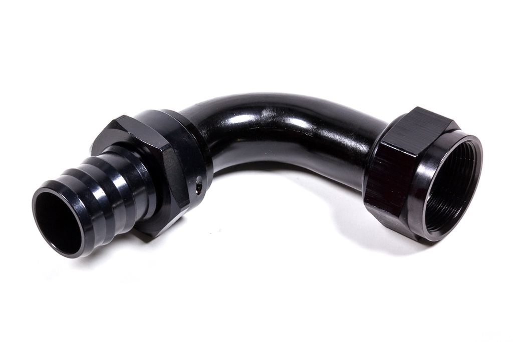 [FRG209020-BL] Fragola - Hose Fitting #20 90 Deg Push Lock Black