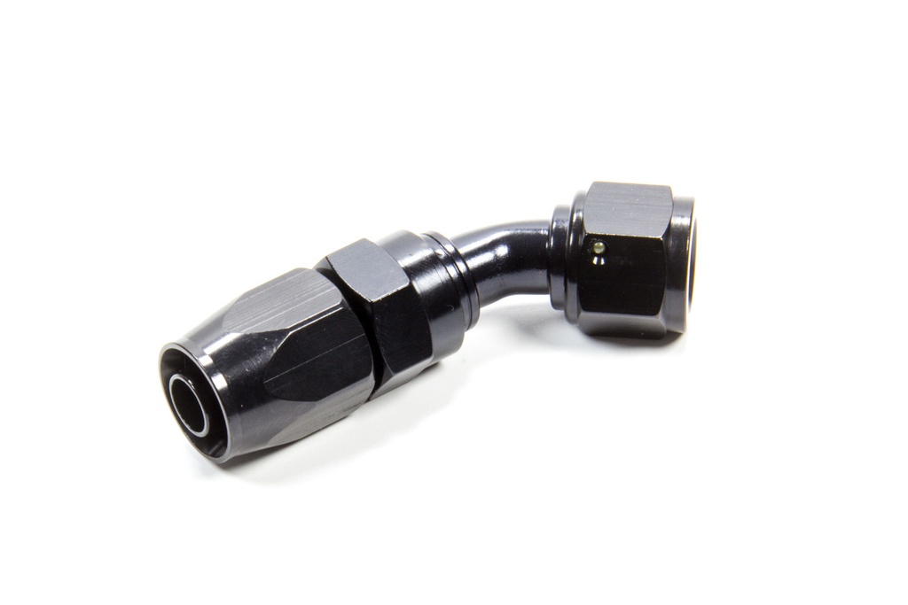 [FRG224505-BL] Fragola - Hose Fitting #6 45 Deg. To #8 Hose Black