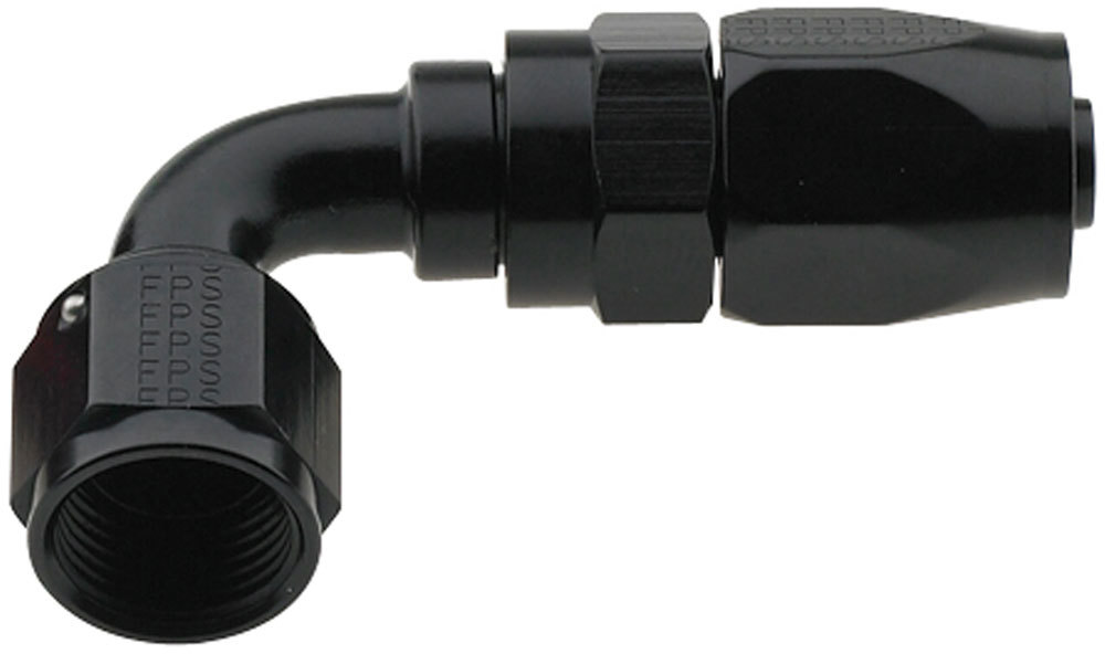 [FRG229016-BL] Fragola - Hose Fitting #16 90 Deg Pro-Flow Black