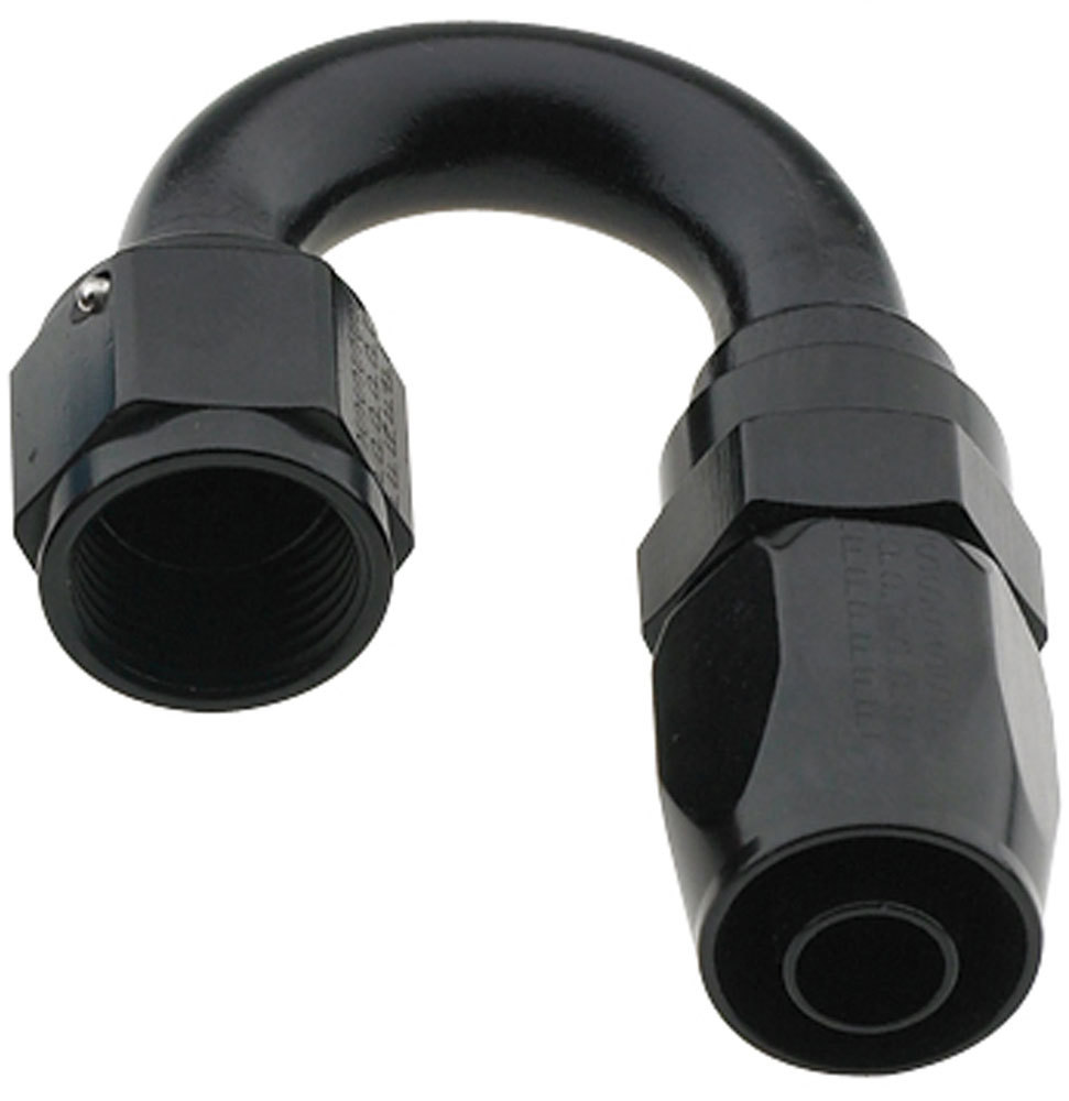 [FRG231816-BL] Fragola - Hose Fitting #16 180 Deg Pro-Flow Black