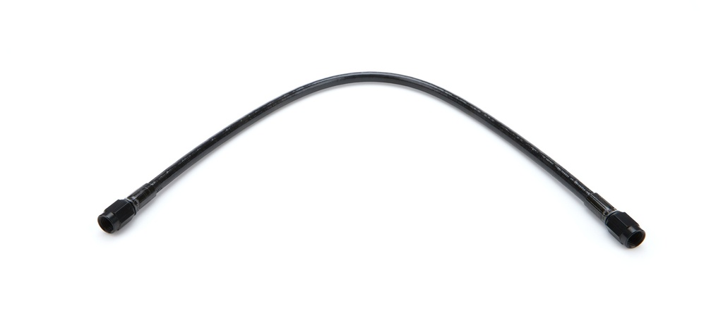 [FRG312016-BL] Fragola - #3 Ptfe Hose Str X Str 16In Length W/Blk Cover
