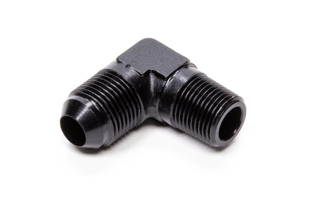 [FRG482207-BL] Fragola - 90 Deg Adapter Fitting #8 x 1/4 Mpt Black