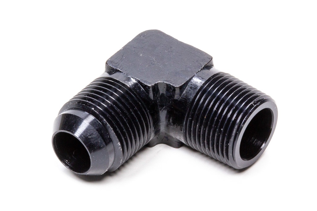 [FRG482211-BL] Fragola - 90 Deg Adapter Fitting #10 X 3/8 MPT Black