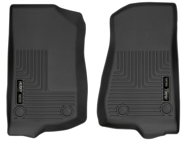 [HSK13021] Husky Liners 18- Jeep JL Front Floor Liner Black Weatherbeater