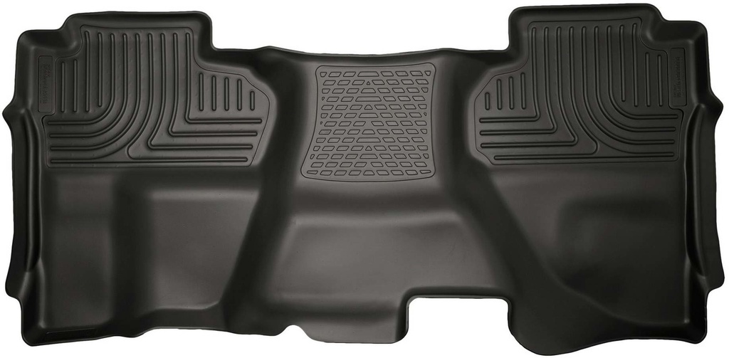 [HSK19241] Husky Liners WeatherBeater 2nd Row Floor Liner for GM 2500HD Double Cab - Black