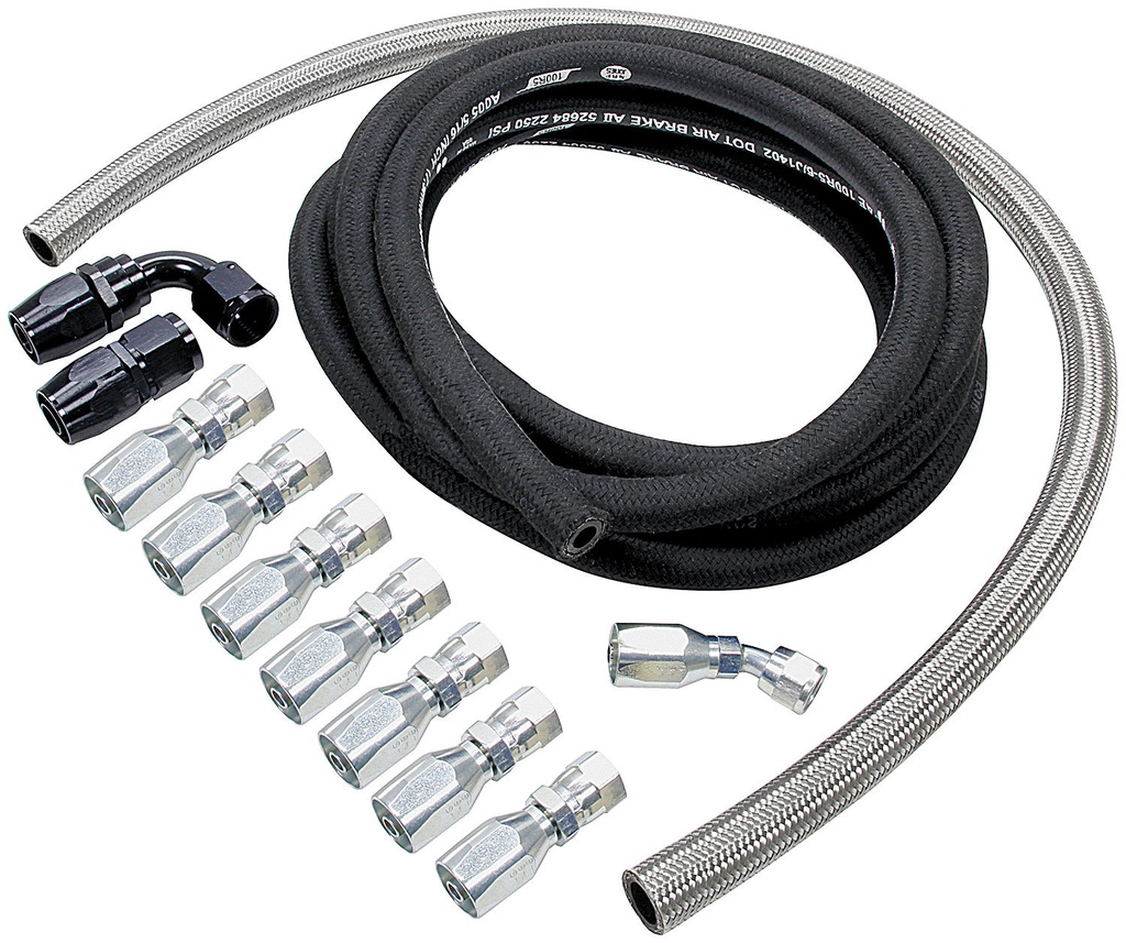 Allstar Performance - Power Steering Hose Kit Rack Front
