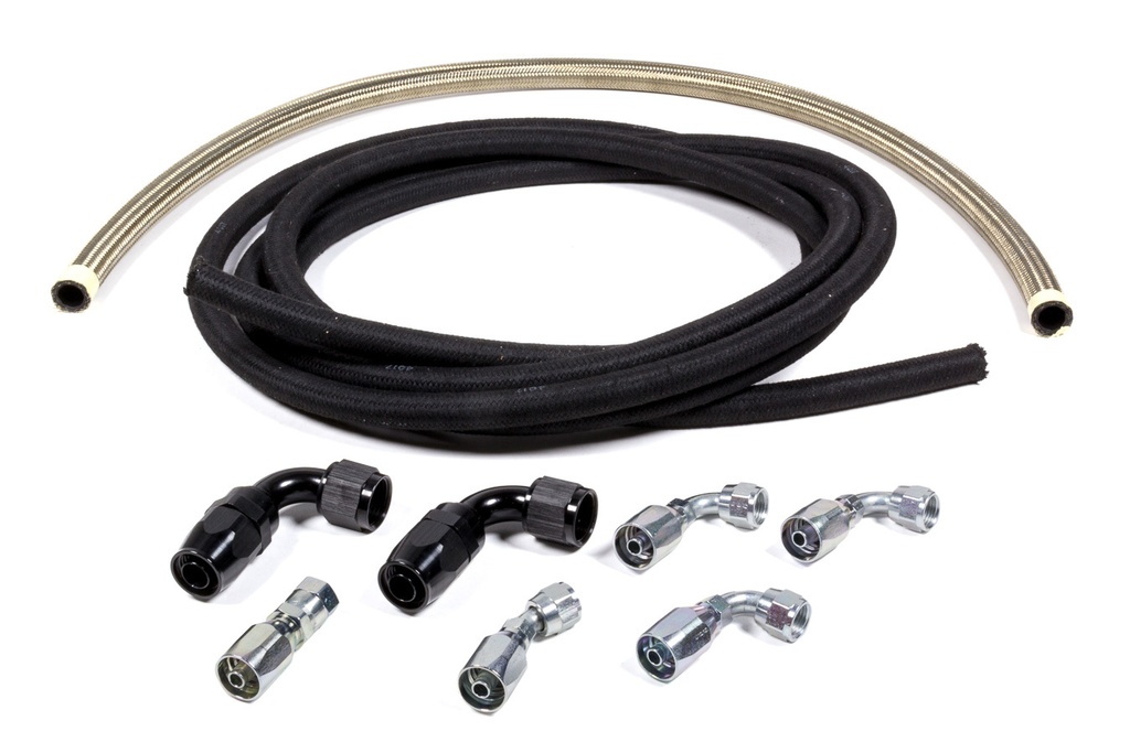 Allstar Performance - Power Steering Hose Kit Box to Bellhousing Mount