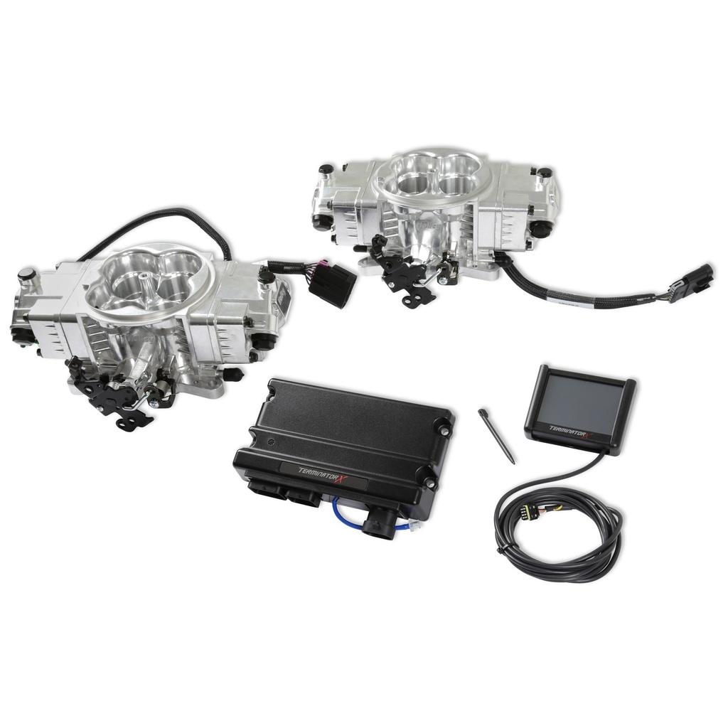 [HLY550-1074] Holley - Terminator X Stealth Kit 4150 2X4 - Shiny