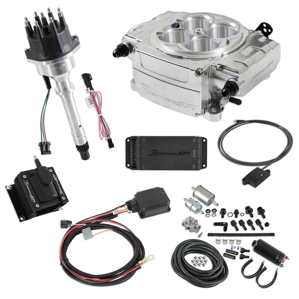 [HLY550-510-BPK-SBC] Holley - Sniper 2 Efi Bundle Kit Sbc Polished