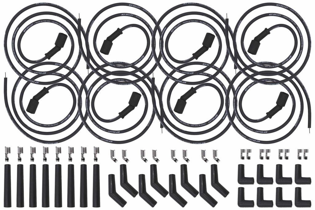 [ICT551083] ICT Billet - Universal Spark Plug Wire Set Remote Coil
